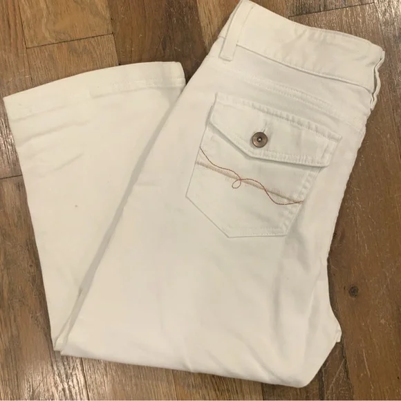 Lee Jeans White Capri Size 6 Medium - Picture 5 of 8